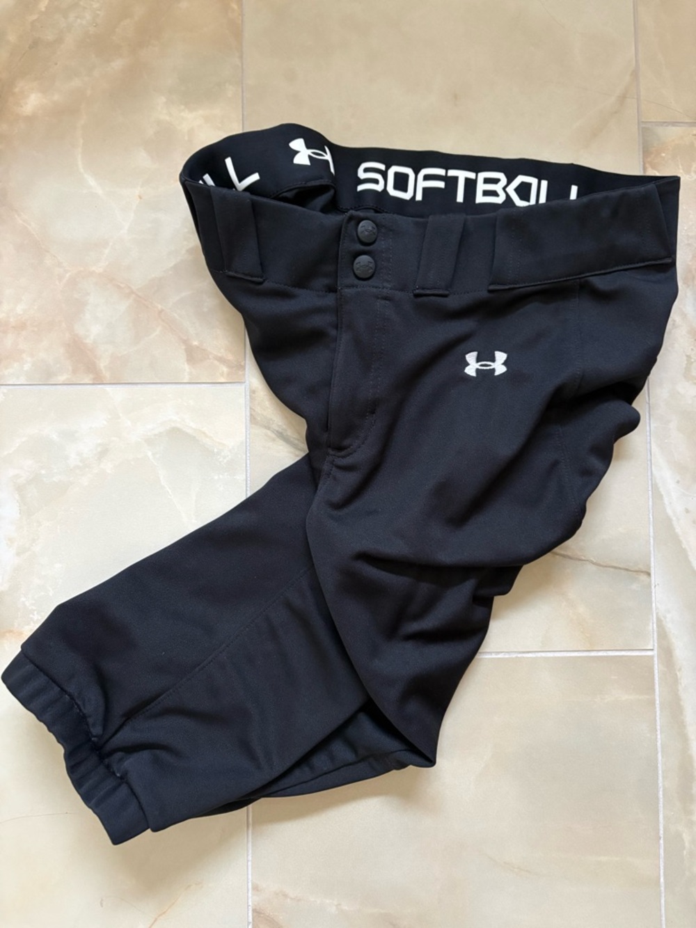 Under Armour Black Softball Pants-  Women’s Medium